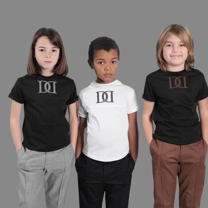 T-shirt "Napoli" Monogramma DD Nera