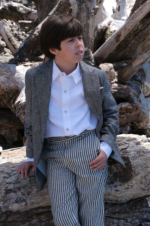 Blazer "Portofino" Tweed Grigio