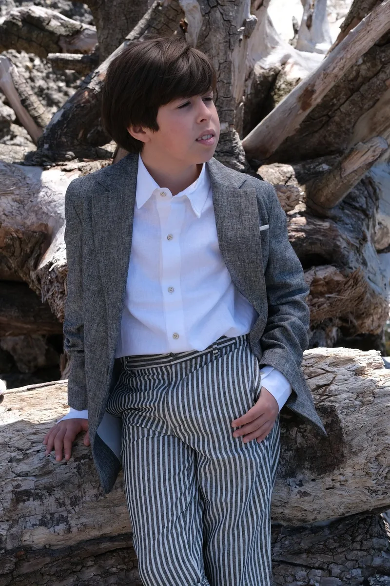Blazer "Portofino" Tweed Grigio