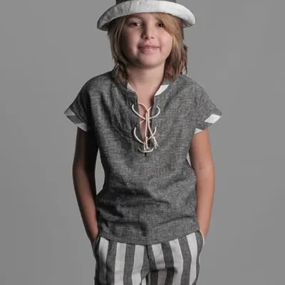 Camicia Lino "Atene" Grigia