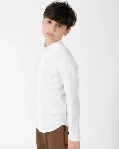 Camicia Lino Bianca "Capri"