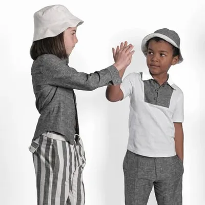 Pantalone "Vietri" Righe Bianco/Grigio