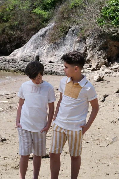 T-shirt "Procida" Monogramma Oro